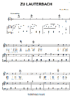 Zu Lauterbach (At Lauterbach) von Bavarian Folksong (Download) 