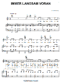 Immer Langsam Voran von German Folksong (Download) 