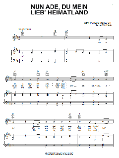 Nun Ade, Du Mein Lieb' Heimatlan von August Disselhoff (Download) 
