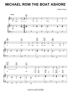 Michael Row The Boat Ashore von Traditional Folksong (Download) 