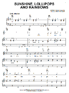 Sunshine, Lollipops And Rainbows von Marvin Hamlisch (Download) 