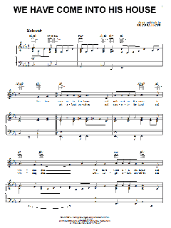 We Have Come Into His House von Bruce Ballinger (Download) 