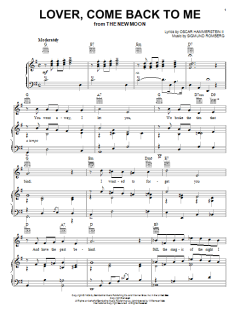 Lover, Come Back To Me von Sigmund Romberg (Download) 