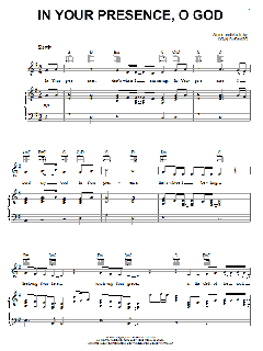 In Your Presence, O God von Lynn DeShazo (Download) 