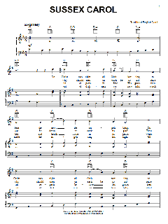 Sussex Carol von Traditional English Carol (Download) 