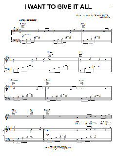 I Want To Give It All von Air Supply (Download) 