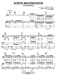 Adios Muchachos (Farewell Boys) von Julio Cesar Sanders (Download) 