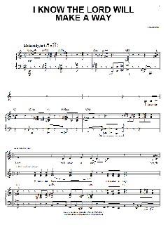 I Know The Lord Will Make A Way von Traditional (Download) 