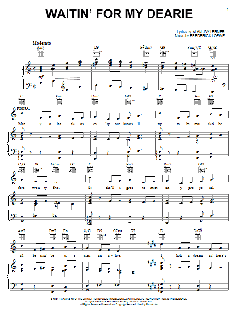 Waitin' For My Dearie von Alan Jay Lerner (Download) 