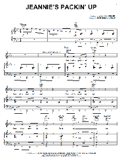 Jeannie's Packin' Up von Alan Jay Lerner (Download) 