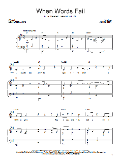 When Words Fail von Jeanine Tesori (Download) 