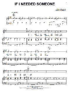 If I Needed Someone von The Beatles (Download) 