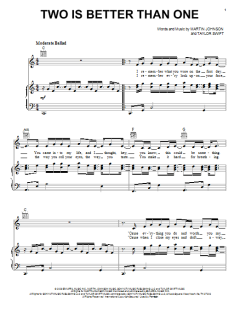 Two Is Better Than One von Taylor Swift (Download) 