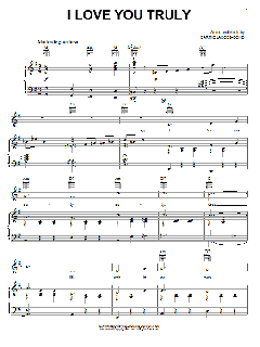 I Love You Truly von Carrie Jacobs Bond (Download) 