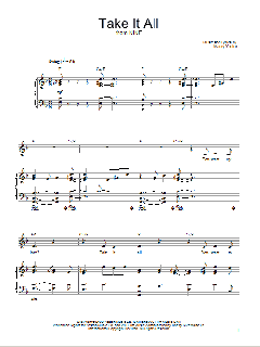 Take It All von Maury Yeston (Download) 