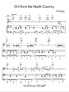 Girl From The North Country von Bob Dylan (Download) 