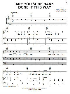 Are You Sure Hank Done It This Way von Waylon Jennings (Download) 