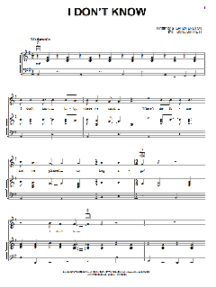 I Don't Know von Ryan Bingham (Download) 