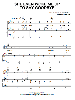 She Even Woke Me Up To Say Goodbye von Mickey Newbury (Download) 