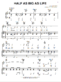 Half As Big As Life von Hal David (Download) 