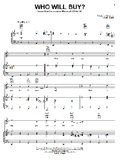 Who Will Buy? von Lionel Bart (Download) 