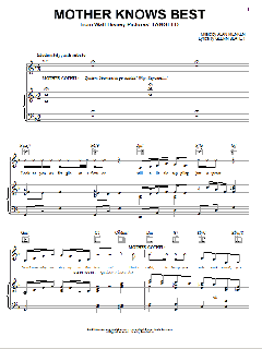 Mother Knows Best von Alan Menken (Download) 