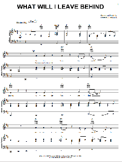 What Will I Leave Behind von Alabama (Download) 