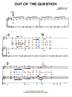 Out Of The Question von Gilbert O'Sullivan (Download) 