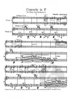 Concerto in F von George Gershwin für 2 Klaviere im Alle Noten Shop kaufen