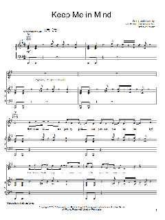 Keep Me In Mind von Wyatt Durrette (Download) 