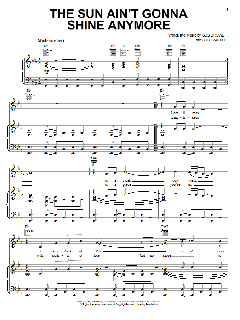 The Sun Ain't Gonna Shine Anymore von Bob Crewe (Download) 