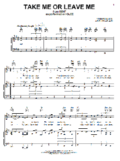 Take Me Or Leave Me von Jonathan Larson (Download) 