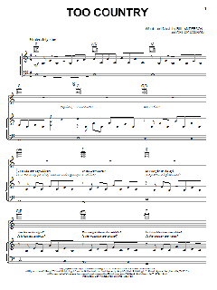 Too Country von Brad Paisley (Download) 