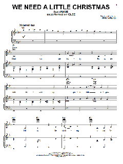 We Need A Little Christmas von Glee Cast (Download) 