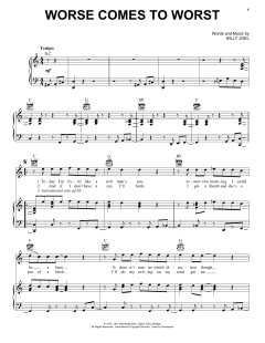 Worse Comes To Worst von Billy Joel (Download) 
