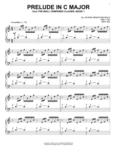 Prelude In C Major von Johann Sebastian Bach (Download) 