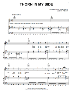 Thorn In My Side von Eurythmics (Download) 