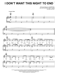 I Don't Want This Night To End von Luke Bryan (Download) 