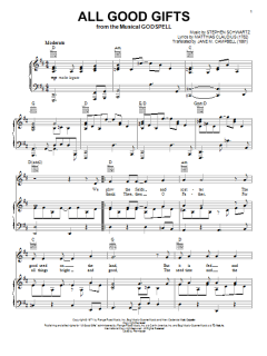 All Good Gifts von Stephen Schwartz (Download) 