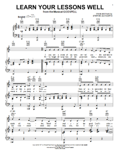 Learn Your Lessons Well von Stephen Schwartz (Download) 