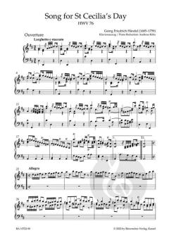 Song for St Cecilia´s Day HWV 76 von Georg Friedrich Händel 
