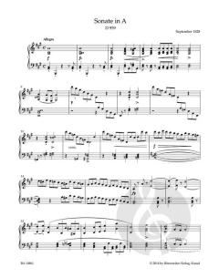 Sonate für Klavier A-Dur D 959 von Franz Schubert im Alle Noten Shop kaufen