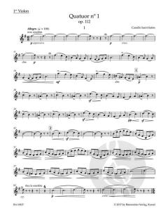 Quartett Nr. 1 e-Moll op. 112 von Camille Saint-Saëns 