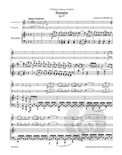 Sonate F-Dur op. 17 von Ludwig van Beethoven 