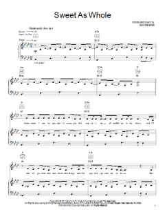 Sweet As Whole von Sara Bareilles (Download) 