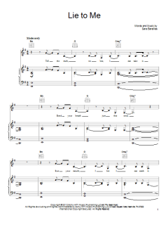 Lie To Me von Sara Bareilles (Download) 