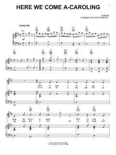 Here We Come A-Caroling von Traditional (Download) 