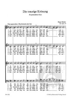 Die traurige Krönung (Hugo Distler) 