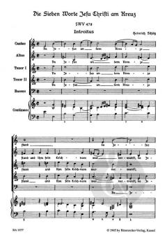 Die sieben Worte Jesu Christi am Kreuz SWV 478 von Heinrich Schütz (Download) 