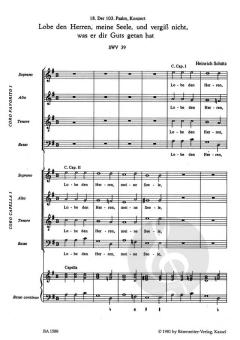 Konzert 'Lobe den Herrn, meine Seele' SWV 39 von Heinrich Schütz (Download) 